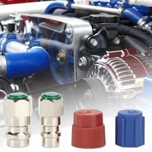 Car A/C R-12 To R-134a Retrofit Conversion Adapter Kit With 7/16 3/8 Valves US - Picture 1 of 11