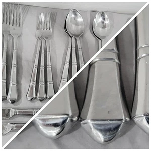 CAMBRIDGE Flatware LIBERTY 23 Pieces Forks Spoons Knives - Picture 1 of 3