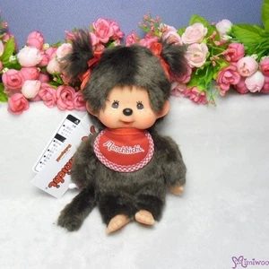 251124 Monchhichi Talla S Peluche Premium Doble Cola Niña Marrón ~ Colección Mimi - Imagen 1 de 1