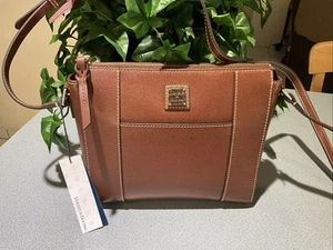 Dooney & Bourke Saffiano große Lexington Umhängetasche neu mit Etikett gratis SH braun - Bild 1 von 8