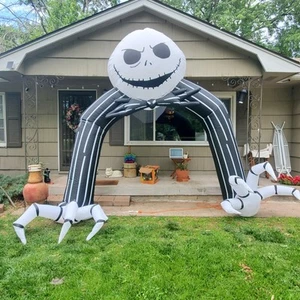 Jack Skellington 11,5 Fuß aufblasbarer Torbogen - Bild 1 von 8