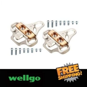 Wellgo RC8 Shimano SPD Shoes Adapter Cleats -Silver - Picture 1 of 4