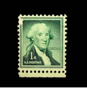 Rare Vintage Stamp - 1954 US 1 Cent George Washington Postage, Liberty Series - Picture 1 of 3
