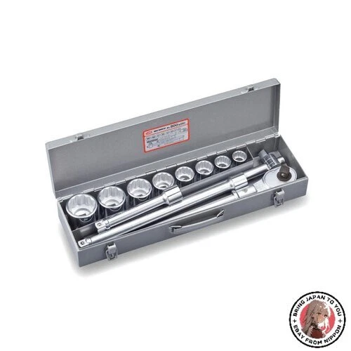 NEW 200M ISO TONE 3/4 Drive 12 Point Socket Set w/Metal Case - Image 1 of 1