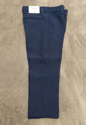 H and M Boys Slim Fit Suit Trousers Navy Blue Age 1.5-2 Years NEW  - Image 1 of 4