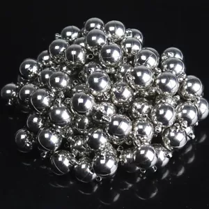 Glänzende Runde Kugel Starke Magnetische Verbinder Verschlüsse für Armband Halskette Herstellung - Bild 1 von 4