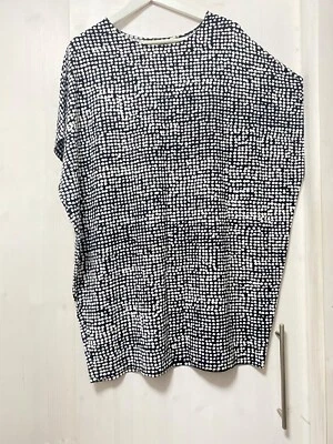 OVERSIZE Women's Marimekko ONYKS ORKANEN Dress/Tunic Size L Multicolor Viscose - Image 1 of 4