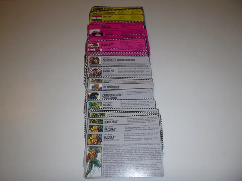 Gi Joe 1993 File Card Pick & Choose each addtl card free shipping Please Read Cover