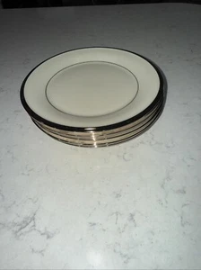 Lenox Solitaire Bread and Butter Plates, 5-count, 6-inch Diameter, Made in USA - Picture 1 of 3