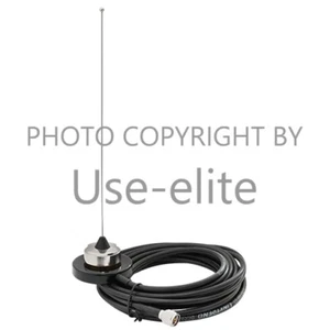 Antenne magnétique VHF 136-155 MHz NMO avec câble MINI UHF RG58 pour radio mobile - Photo 1/2