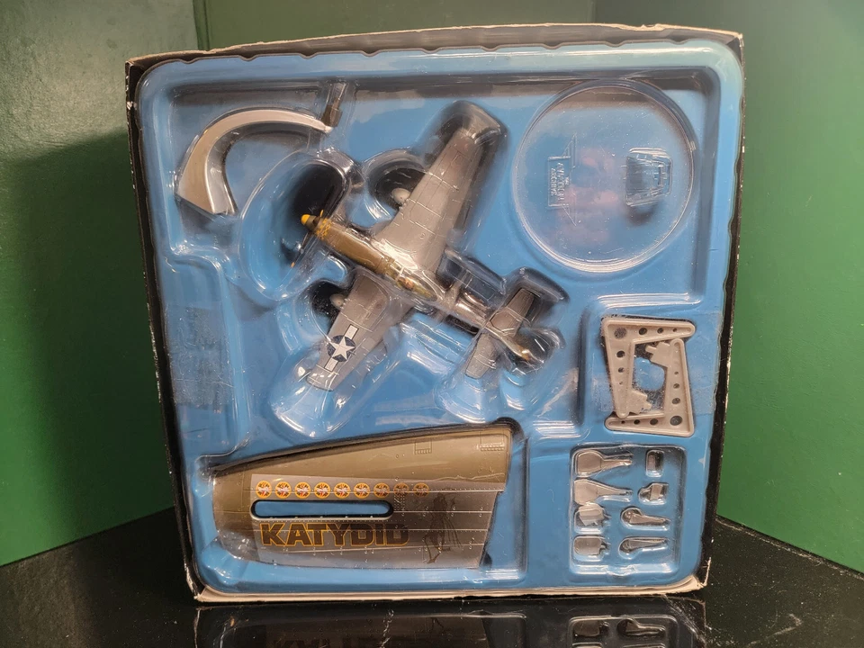 Corgi Die Cast 1/72 P-51 Mustang, KATYDID, Lt. Col. Elwyn Righetti. No box lid - Image 1 of 3