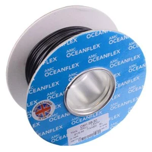 Black 1.5mm² Oceanflex Tinned Copper Cable 21/0.3mm 50M - Picture 1 of 1