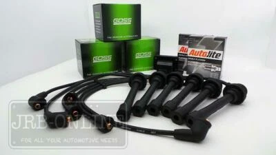 Mitsubishi Triton 6G72 3.0L V6 10/96~2004 Ignition Coils Leads Spark Kit - image 1 of 4