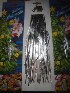 1 Brilliant Stanniol Eislametta German Metal Foil Christmas Tree Tinsel Lametta - Picture 1 of 4