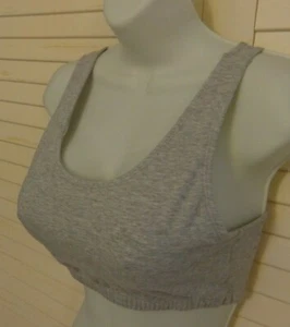 FRUIT of the LOOM💗Graues Cropped BH-Top mit Rasiermesserrücken💗Gr. M/38 - Bild 1 von 7