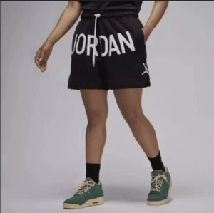 Jordan x Nina Chanel Unisex Abney Fleece Shorts Large Black HF1650 010 - DS NWT - Picture 1 of 8