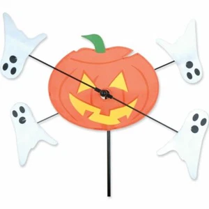  Pumpkin and Ghosts Whirligig Wind Spinner Garden Windspinner Premier Kites - Picture 1 of 1