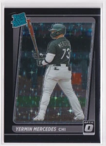 2021 Donruss Optic Yermin Mercedes #186 Black Stars Prizm  /149 Rated Rookie RC - Picture 1 of 2