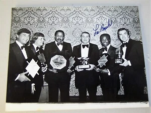 St. Louis Cardinals LOU BROCK Autographed 8 x 10 B&W Photo William Slocum Award - Picture 1 of 1