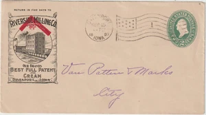 1897 flag cl DAVENPORT IOWA Illust advt RIVERSIDE MILLING CO (d322) - Picture 1 of 1