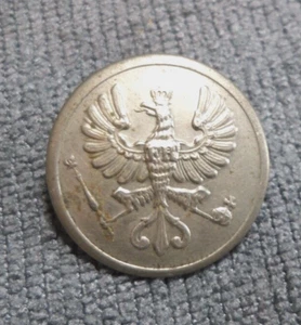 Vintage Military Crest Uniform Work Metal Button Winged Bird I.C.M. Berlin - Picture 1 of 4