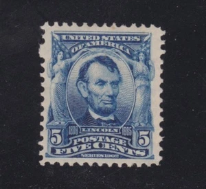 US 304 5c Lincoln Mint VF-XF OG H SCV $60 - Picture 1 of 2