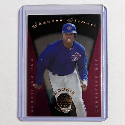 Shannon Stewart 1997 Pinnacle Certified Red Rookie Parallel Toronto Blue Jays - Image 1 of 3