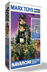 Marx " Navarone Mountain Battleground" Play Set Box - Picture 1 of 6