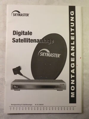 Instrucciones de Empleo Montaje Digital Satellitenanlage Skymaster DXL9400 - Imagen 1 de 4