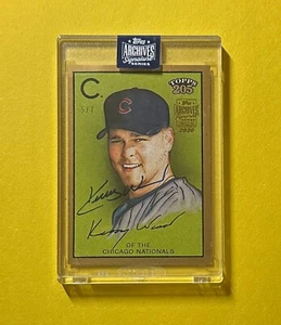 2020 TOPPS ARCHIVES SIGNATURE SERIES KERRY WOOD AUTOGRAPH /7 #67 CUBS - Picture 1 of 2