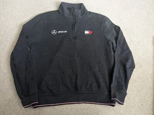 MERCEDES AMG PETRONAS F1 TEAM ISSUE 1/4 ZIP - Small- TOMMY HILFIGER VGC - Picture 1 of 6