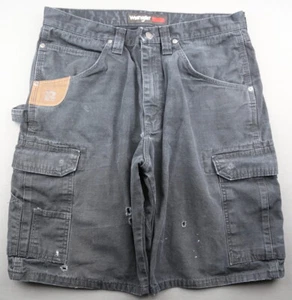 Pantalones cortos de carga para hombre Wrangler Rigs ropa de trabajo Ripstop carpintero negros talla 33 - Imagen 1 de 12