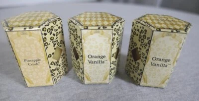 NUEVO Juego de 3 velas votivas Tyler Candle Co. Pineapple Crush y naranja vainilla 2 oz Foto 1 de 4