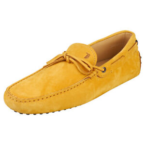 TOD'S New Gommini Mens Yellow Loafer Shoes