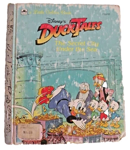 Vintage A LITTLE GOLDEN BOOK Disney's Duck Tales "The Secret City....." 102-57 - Picture 1 of 3