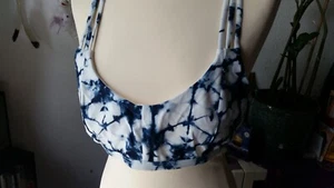 ❤️ Y.A.S. Bade Bikini Gr. 38 Batik Muster Dunkelblau weiß sexy  Hippie Sommer ❤️ - Bild 1 von 8