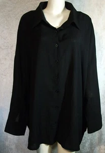 BOOHOO  SCHWARZ  EDLE  LANGE TUNIKA BLUSE Gr.  58 60 62 - Bild 1 von 2