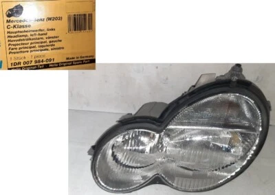 FARO FANALE PROIETTORE SX H7-H7 HELLA PER MERCEDES CLASSE C W203 COUPE 2002 2004 - Imagen 1 de 4