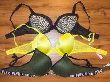 Victoria's Secret Size 34C Bra Lit Of 3! Mixed Colors And Styles 34C