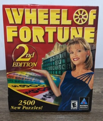 Wheel of Fortune 2nd Edition PC 2000 Hasbro Computer Game Puzzle Win 95 98 NEW - Image 1 of 4