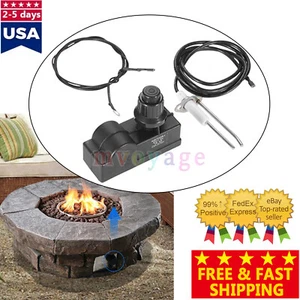 Push Button Ignition Kit for Fire Pit Gas Burner,2 Outlet with igniter Leads - Picture 1 of 11