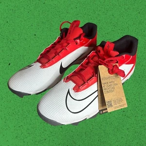 Nike Vapor Edge Shark 2 Molded Football Cleats Mens 11 Red/White/Black - Picture 1 of 7