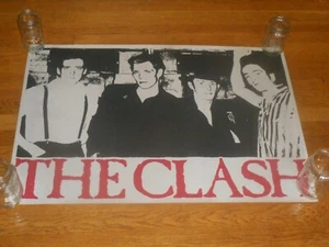 THE CLASH Band Foto 24 x 35 TEXTURIERTES PROMO POSTER Original 1981 CBS P 643 - Bild 1 von 2