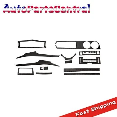 14件装FITS LEXUS IS250 IS350 2013-2017碳纤维内部全套套件盖饰 — 第 1/4 张图片