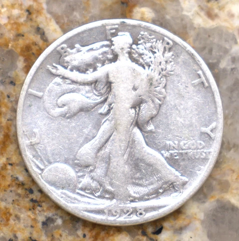 1928 S Walking Liberty half dollar Cover