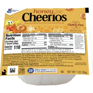 General Mills Honey Cereal Bowlpack, 1 Ounce, 96 Per Case - Picture 1 of 4