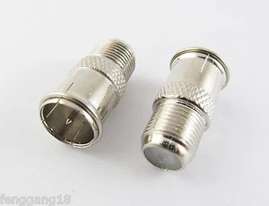 10pcs F Quick Male to F Female In Series Straight RF Coax TV Connector Adapter - Picture 1 of 7