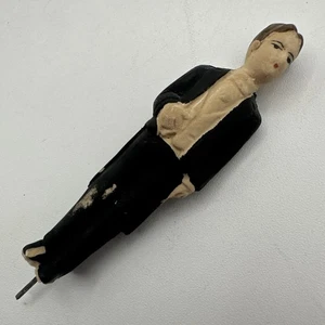 Vtg 3” Cake Topper GROOM ONLY Wedding handpainted Plaster Chalkware - Picture 1 of 5