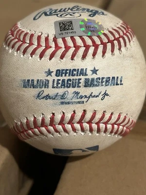 George Springer Game Used Baseball Hit For Single Toronto Blue Jays - Image 1 of 4