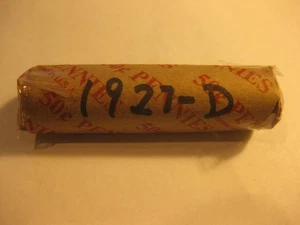 1 roll (50) 1927-D Lincoln cents avg. cir's - Picture 1 of 1